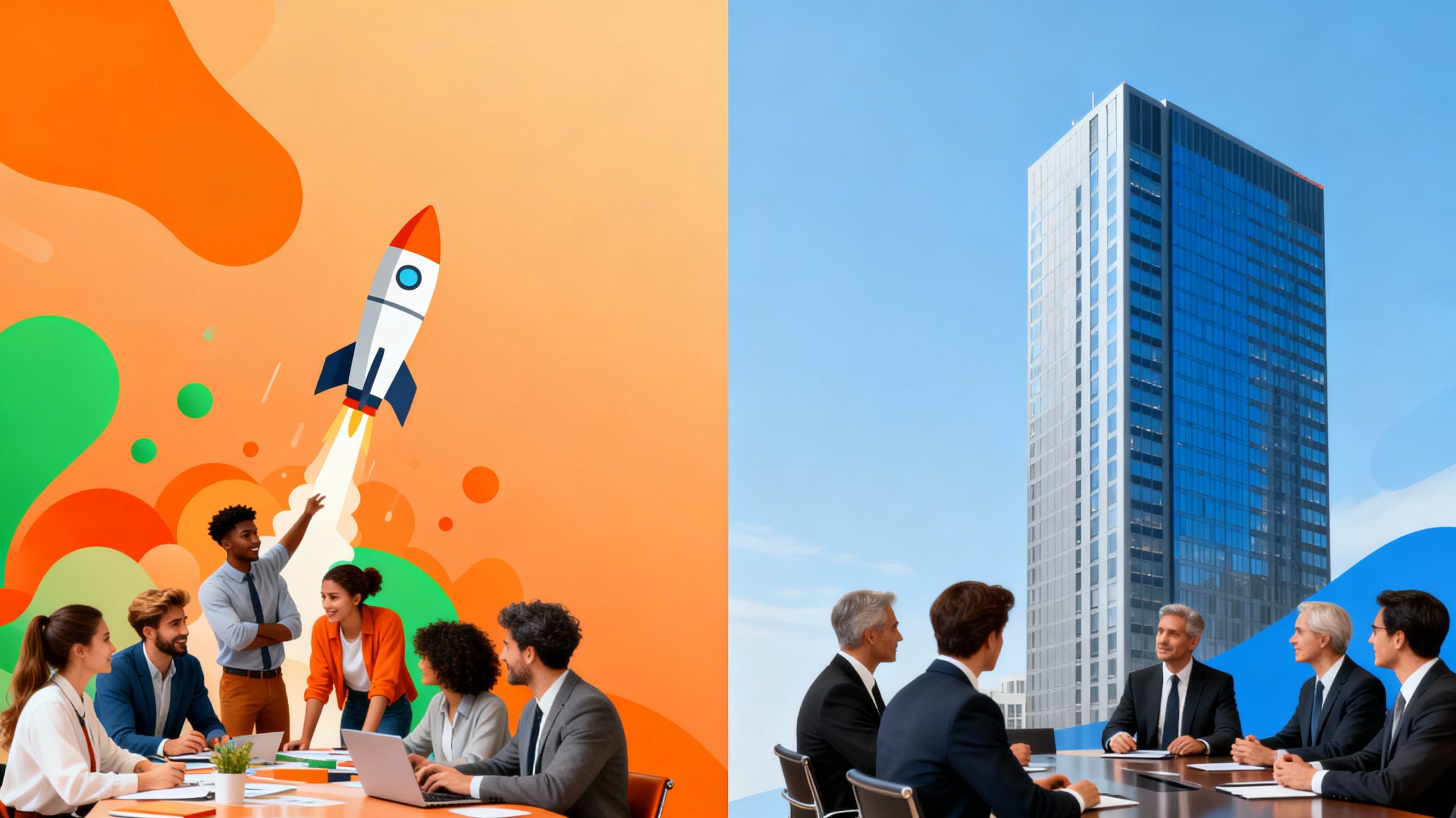 Startups vs Enterprises: How Their Agency Selection Criteria Differ