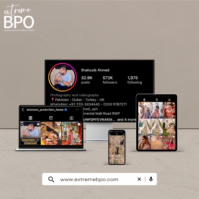 Xebmeen Production House- Minimalist Neutral Multi Device Computer Mockup Website Launch Instagram