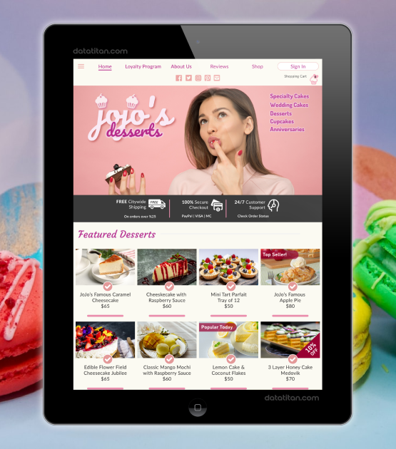 Jojo's Desserts - Bakery Order Management Software